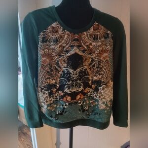 Susan Graver Forest Green Sweatshirt